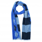 Preview: Scarf Shawl Silk Flannel Blue Black Grey Diamond